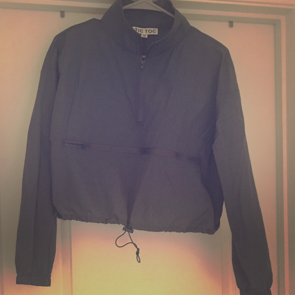 Tic Toc Green Windbreaker